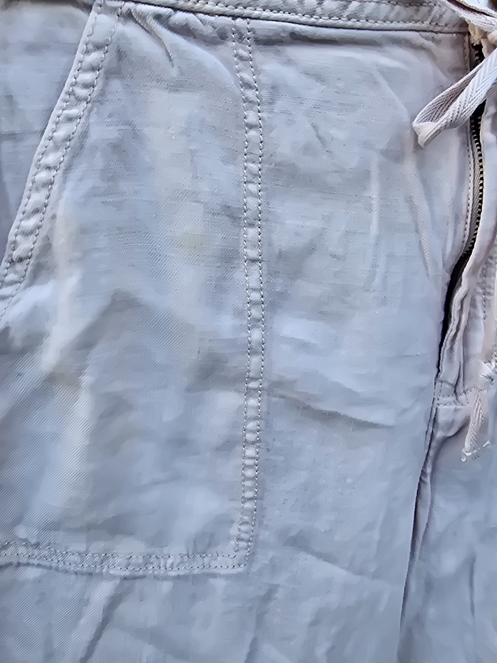 American Eagle Light Pink Drawstring Wide Leg Linen Pants Size 6 - Picture 5 of 14